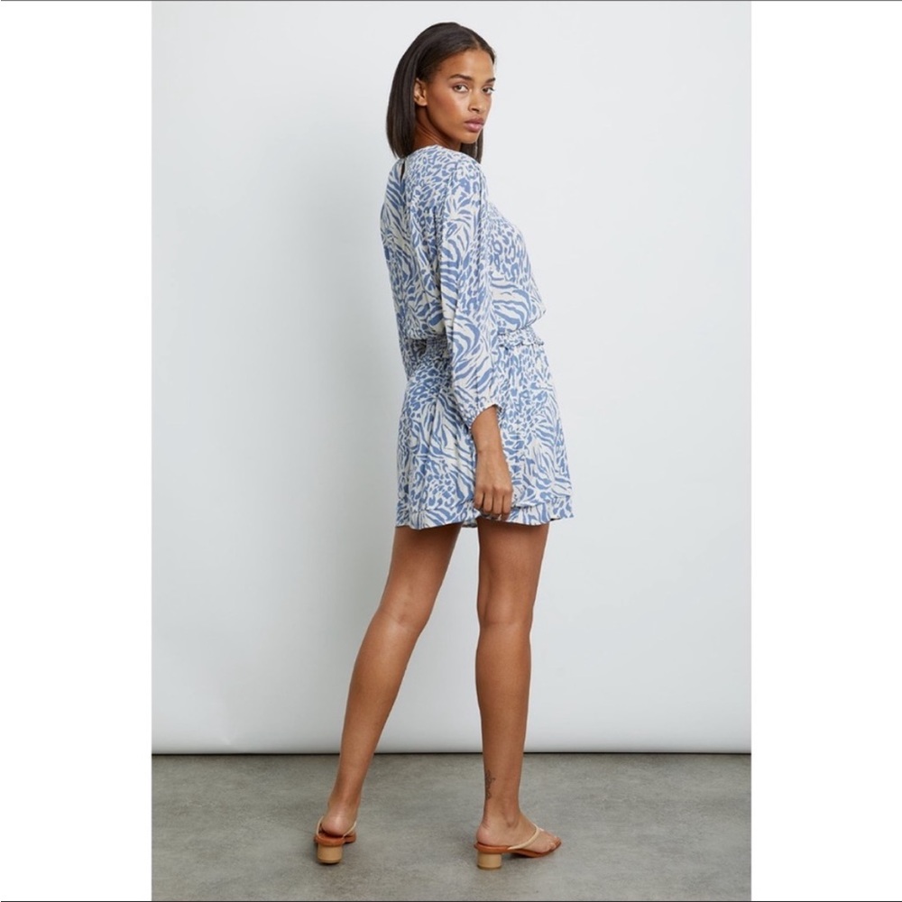 NEW Rails Inez Dress- in Blue Mixed Animal - Picture 3 of 10